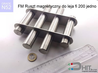 filtr magnetyczny FM Ruszt magnetyczny do leja fi 200 jednopoziomowy N52  FM Ruszt magnetyczny do leja fi 200 jednopoziomowy N52 filtr magnetyczny