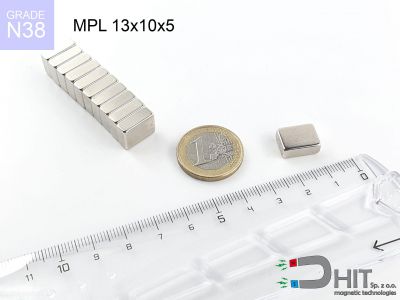MPL 13x10x5 35H - magnesy w kształcie sztabki