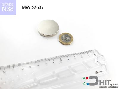 MW 35x5 [N38] - magnes walcowy