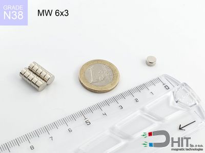 MW 6x3 [N38] - magnes walcowy
