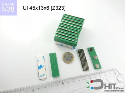 UI 45x13x6 [Z323] N38 - magnetyczne zatrzaski do identyfikatorów