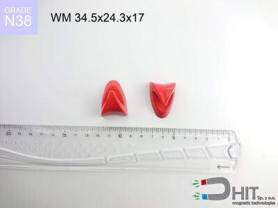 WM 34.5x24.3x17 N38 wieszak magnetyczny